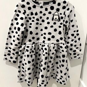 Petit Bateau Girls Dalmatian Dress